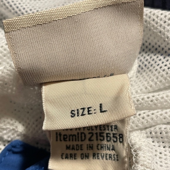 LL Bean Shorts Lined Swim Trunks Mens Large Blue Board Shorts Outdoor Pockets - Picture 4 of 10